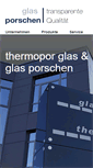 Mobile Screenshot of glas-porschen.de